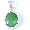 Verde Smeraldo 7.80 CT Naturale Cuscino Gemme Certificato Ciondolo Design Vedi