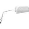 cyclingcolors Specchietto retrovisore reversibile bianco F1 da 8 mm per moto/scooter