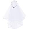 Generic Velo da sposa per la festa di addio al nubilato | Velo in tulle bianco elegante e traslucido, fascia per capelli di perle da sposa, per addio al nubilato matrimonio fidanzamento addio al celibato