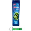 Beni Culinari 12 X Clear ANTI SEBO Men Shampoo per capelli e cuoio capelluto grasso, shampoo antisebo da 225 ml + portachiavi Beni Culinari