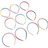 Alipis 10 Pezzi Cerchietto Semplice ed Elegante, Arcobaleno | Adatto a Ragazze e Donne, per Feste Nuziali e Occasioni Speciali, Tiene i Chioma Delicatezza