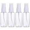 NJCXOLA 4 Pezzi Flaconi Spray,Riutilizzabile Tomizzatore Bottiglia di Profumo in Plastica, 50ml Bottiglia Spray Vuota, Trasparente Portatile Bottiglia,per Liquido Viaggio Cosmetico