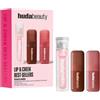 Huda Beauty Lip & Cheek - Set di 2 pennelli per labbra in bronzo, finitura brillante