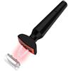 HAMINOS Derma Stamp 1 mm con luce rossa, microcorrente, vibrazione, dispositivo per microaghi 4 in 1 con 2 testine per microaghi, ricaricabile tramite USB-C