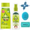 Alimos Vosene Kids - Shampoo repellente per pidocchi 3 in 1 da 250 ml e balsamo protettivo da 150 ml, con spazzola massaggiante Alimos e pettine per lendini e strumento di pulizia 4 in 1