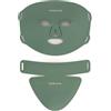 CREATE/SKIN CARE LED MASK/Maschera di trattamento viso, collo e décolleté LED 8 in 1 verde salvia / 8 luci, 8 trattamenti, 288 lampadine, flessibile, batteria lunga durata, 4.2W