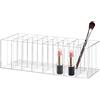 DOITOOL Espositore Cosmetici in Acrilico 24 Griglie per Rossetti e Matite | Trasparente, Pratico e Multiplo Uso, per Casa e Balcone, Supporto da Tavolo per Oggetti Quotidiani