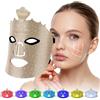 USUIELIGHT Maschera per il trattamento della pelle LED, Maschera di luce con lampada a luce rossa