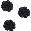 Zhhuoc Confezione da 3 coperture elastiche per chignon, per coda di cavallo, accessori per capelli