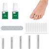HABVPU Set di unghie Incarneato, Correttore Unghie Incarnite Piedi, Soluzione Completa per Unghie dei Piedi Incarnite, Traspiranti Cerotti Per Unghie, Cuscinetti Di C Per Unghie Incarnite Piedi