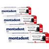 Mentadent White System Carbone Attivo Dentifricio Sbiancante, Ripristina il Bianco Naturale dei Denti, Rafforza lo Smalto, Azione Anti-Macchia, Sorriso Più Bianco in 1 Settimana, 100 ml