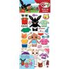 Paper Projects 01.70.34.003 Bing Bunny Chunky Foam Dress Up Adesivi, Multicolore, 24,5 cm x 11 cm