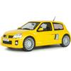 Solido Renault Clio V6 Fase 2 1:43 Giallo | Modellino di auto pressofuso dettagliato, auto sportiva francese a motore centrale, prese d'aria e spoiler posteriore
