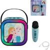 Lexibook, Frozen, Altoparlante Karaoke, 1 Microfono, Blu, BTC020FZLXB | Altoparlante karaoke Bluetooth portatile con microfono wireless, USB-C e luci multicolore.