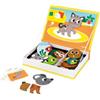 Janod, Magneti'Book Animali Domestici, Gioco Magnetico per Bambini 3 Anni | 31 Magneti e 10 Carte Modello, Cartone FSC, Osservazione, Coordinazione Occhio-Mano, Vocabolario e Creatività
