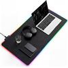 HJH Office Sottomano da 80 x 30 cm, moderno tappetino da tavolo a LED per ufficio