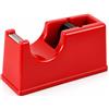PinoLab Porta Scotch da Tavolo, Dispenser per Nastro Adesivo con Lama Taglianastro, Supporto da Scrivania 14,5 x 5,5 x 7,5 cm per Casa Ufficio Scuola, Colori Assortiti