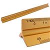 KULTLOGGEN Righelli Scala alluminio scala triangolare triangolare 1: 100, 1: 200, 1: 250, 1: 300, 1: 400, 1: 500, lunghezza 30cm righello triangolare