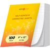 HTVRONT Fogli di laminazione autoadesivi-9 X 12 Inches Self Laminating Sheets, No Machine Needed Clear Laminating Sheets for Protecting and Preserving Documents, Foto, Menu,Stickers... (100)