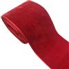 Blausky Nastro di velluto, 5 cm x 2 yards, nastro in velluto su un lato, nastro di velluto, nastro decorativo per capelli, matrimonio, compleanno, festa, Natale, rosso