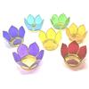 Mystery Mountain Beautiful Gift Chakra Colour Shell Lotus Porta Candela, Metallo, Oro, 7 x 7 x 13 cm