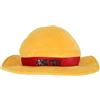 SAHINLER créateur d'univers One Piece - Cuscino 3D con cappello di paglia, 36 x 15 cm, 200 GSM, 100% poliestere