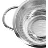 Nexbrill Cestello scolapasta in acciaio inox con interno a rete fine, integrazione della maniglia e base di appoggio per un contatto minimo con l'acqua (16,5 cm)