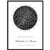 LING Ling's Design Mappa delle costellazioni stellare personalizzata | Stampe di stelle poster personalizzate con/senza cornice, regalo perfetto per occasioni speciali, matrimoni e anniversari