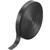 QUARKZMAN 5 Iarde Strisce In Pelle Sintetica PU 10mm Fai Da Te Nero | Rotolo Cinturino In Pelle Doppia Faccia Forniture Finta