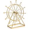 DECHOUS Oro Statuetta Ferro in Ruota Panoramica per Tavolo e Libreria | Decorazione Contemporanea ed Elegante, Finitura Liscia e Lavorazione Fine, Struttura Solida e Durevole