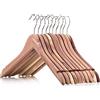 Hangerworld - 10 Grucce in legno di cedro per giacche - 44 cm