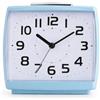 Letturn Sveglia silenziosa senza ticchettio, al quarzo, funzionamento a batteria, senza ticchettio, con display luminoso, numeri grandi di facile lettura (blu)