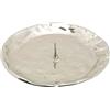 NKlaus Piastra portacandele con puntale Ø 9cm in ottone nichelato lucido sottobicchiere 10589