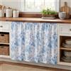 letsinstyle Tende per Mobiletto con Fiori Blu 32.2 x 55.1 Gonna per Lavabo | Tenda Autoadesiva, Tenda Corta con Fiori Blu, Tenda per Forno/Lavandino per Aula, Ufficio, Cucina, Lavanderia