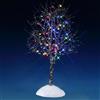LEMAX Albero in metallo con luci LED multicolore (H: 24,5 x 13 x 12,3 cm)
