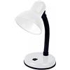 MOKEKA Lampada da Scrivania Attacco E27 Con Metallo Braccio Regolabile lampada da tavolo Lampadina NON INCLUSA (Bianco)