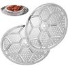 Naisicatar Scaffuto a vapore da 2 pcs da 11 pollici/28 cm rastrellino per piroscafo in acciaio inossidabile con vaso a vapore a vapore a vapore per cucina cucina pentola pentola a pressione cucina cucina