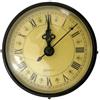 YJDOORPLAY 80MM Movimento Orologio Al Quarzo Inserto Con Numeri Romani Quadrante Nero Meccanismo Orologio Silenzioso Parti di Ricambio Per Fai Da Te Progetti Di Fabbricazione Di