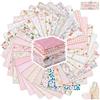 Tatuo 30 Pezzi 10 x 10 Pollici Tessuto di Cotone a Quadri Stoffa in Cotone Floreale Tessuto Quadrato Patchwork Cucito Trapuntato Stampato di Fiori Scampoli Assortiti a Quadretti per DIY(Dolce)
