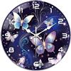 peacoblue Orologio da parete a forma di farfalla, funzionamento a batteria, 30,5 cm