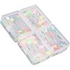 Hilitand 300Pcs Flower Head Pins, Spilloni fiore o Bear Flat Button Head pins DIY quilting strumento per cucire accessori Kit-1