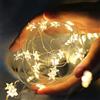 ENLACE Catena luminosa a stelle, 2 m, 20 LED, micro stella, catena luminosa per cameretta dei bambini, funzionamento a batteria, luce bianca calda, per cameretta dei bambini, camera da letto