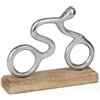 Moritz Scultura decorativa a forma di bicicletta, 17,5 cm, in legno di | Pezzo unico realizzato a mano in legno e metallo, un'attrazione espressiva per soggiorno, ufficio, scaffale o credenza