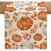 GgiAvbn Runner da tavolo autunnale, motivo zucca autunnale, 33 x 183 cm | Ideale per una tavola colorata durante la festa del Ringraziamento e come decorazione stagionale per sala da pranzo e tavolo
