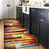 TONGQU Tappeto Passatoia Camera Corridoio Salotto, Moderna Colore Patchwork Tappeto da Cucina Antiscivolo Lavabile Poliestere per Cucina Camera Soggiorno, Customizable,100x150CM