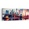 ARTTOR Quadri Moderni su Tela 120x50 cm Stampe da Parete Architettura Ponti - 5918 | Città Ponte Quadro Decorativo Grande 1 pezzo Soggiorno Camera da Letto Arte da Parete Decorazione da Parete ARTTOR