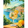 RICUVED Diamond Painting 5D Bevanda Al Limone Per Adulti 30x40cm | Diamond Painting 5D Bevanda Al Limone Sulla Costa Strass Luminosi Hobby Creativo Rilassante Decorazione Per La Casa