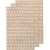 QUARKZMAN 3 Fogli 3mm/0,12 pollici Mini Adesivi Lettere Oro Rosa | 3D Alloy Self Adhesive Uppercase A-Z Alphabet Sticker, per Artigianato Scrapbooking Biglietti d'Auguri Decorazioni