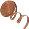 GORGECRAFT 5mx10mmx1mm Cordoncino in Pelle Piatto A Doppia Faccia Striscia in Pelle Grana Litchi Cinturino in Pelle PU Peruviana Cordino in Pelle Pieghevole per Artigianato Animali Domestici