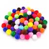 Perlin Palline di peluche, colori misti, 10 mm, 250 pezzi, in cotone, per fai da te, artigianato, cucito, decorazione